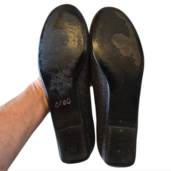 Stuart Weitzman Gray Wool Ballet Flats 7.5 - Picture 7 of 9